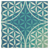 Blume des Lebens - Muster der Briefmarke - Zyanbla Stoff (Muster)