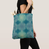 Blume des Lebens - Muster der Briefmarke - Zyanbla Tasche (Von Nahem)