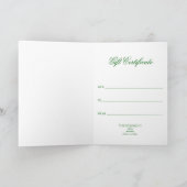 BLUME DES LEBENS - Muster des grünen Mixes Karte (Innenseite)