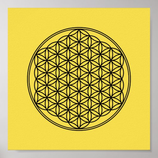 Blume des Lebens - Muster Poster (Vorne)