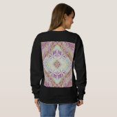 Blume des Lebens Muster Sweatshirt (Schwarz voll)