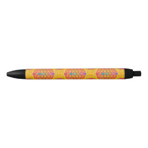 Blume des Lebens - nahtloses Goldrosa + chakras Kugelschreiber