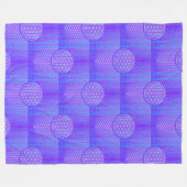 Blume des Lebens - nahtloses Muster Artikel 1 Fleecedecke (Vorderseite (Horizontal))