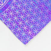 Blume des Lebens - nahtloses Muster Artikel 1 Fleecedecke (Ecke)