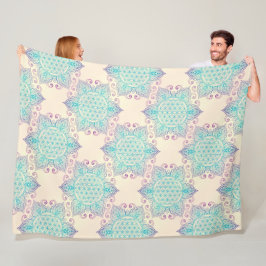 Blume des Lebens - nahtloses Muster Artikel 4 Fleecedecke