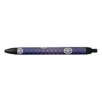 Blume des Lebens - nahtloses Muster - blaues Beige
