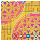 Blume des Lebens - nahtloses Muster - chakras Stoff (Nahaufnahme)