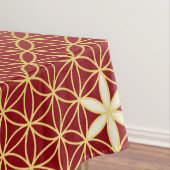 Blume des Lebens - nahtloses Muster - Gold Tischdecke (Beispiel)