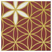 Blume des Lebens - nahtloses Muster - golden Stoff (Muster)