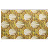 Blume des Lebens - nahtloses Muster - goldener Gla Stoff (Fat Quarter (45,7 x 55,9 cm))