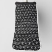 Blume des Lebens - nahtloses Muster - Silber Golf Headcover (Rotieren 90)