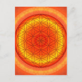 Blume des Lebens Nr. 2 von Tutti Postkarte (Vorderseite)