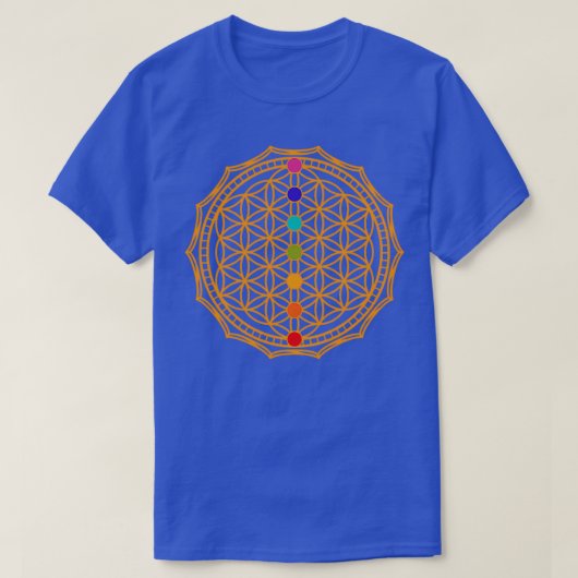 Blume des Lebens Orange 2 T-Shirt (Design vorne)