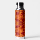 BLUME DES LEBENS - orangefarbenes Muster Trinkflasche (Links)