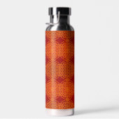 BLUME DES LEBENS - orangefarbenes Muster Trinkflasche (Rechts)