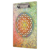 Blume des Lebens - Ornament I Klemmbrett (Links)