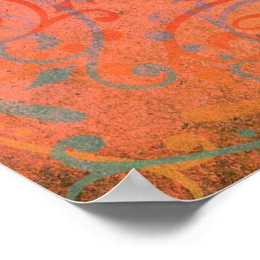 Blume des Lebens - Ornament I Poster (Ecke)