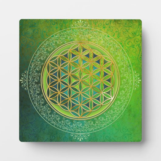 Blume des Lebens - Ornament II Fotoplatte (Vorderseite)