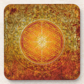 Blume des Lebens - Ornament III Untersetzer (Vorderseite)