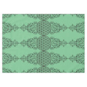 Blume des Lebens - Ornamente schwarz I + dein Back Tischdecke (Vorderseite (Horizontal))