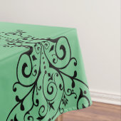 Blume des Lebens - Ornamente schwarz I + dein Back Tischdecke (Beispiel)