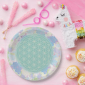 Blume des Lebens Pappteller (Party)