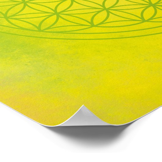 Blume des Lebens Poster (Ecke)