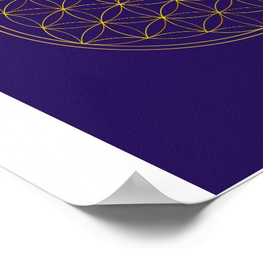 Blume des Lebens Poster (Ecke)