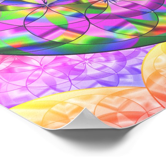 Blume des Lebens Poster (Ecke)