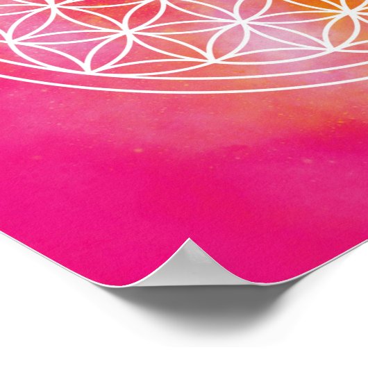 Blume des Lebens Poster (Ecke)