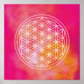 Blume des Lebens Poster (Vorne)