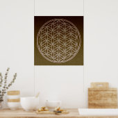 Blume des Lebens Poster (Küche)