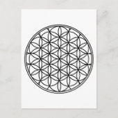Blume des Lebens Postkarte (Vorderseite)
