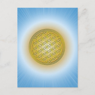 Blume des Lebens Postkarte