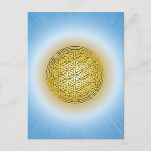 Blume des Lebens Postkarte (Vorderseite)