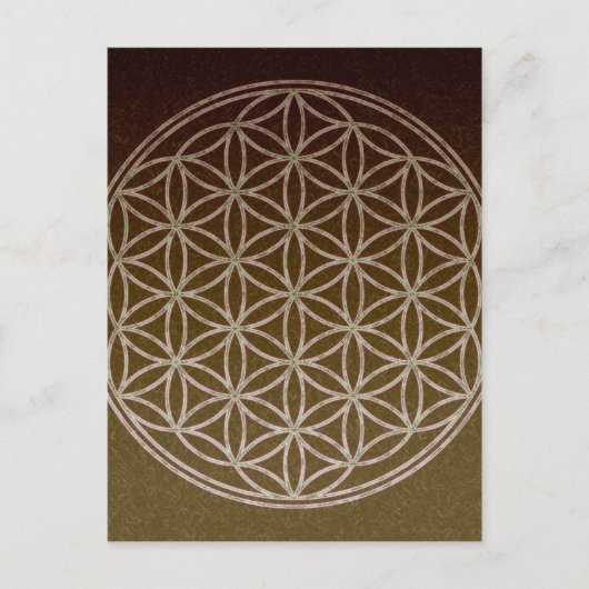 Blume des Lebens Postkarte (Vorderseite)