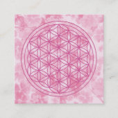 Blume des Lebens Quadratische Visitenkarte (Vorderseite)