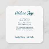 Blume des Lebens Quadratische Visitenkarte (Rückseite)