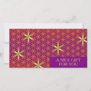 BLUME des Lebens - Rotgoldmuster