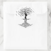 Blume des Lebens Runder Aufkleber (Tasche)