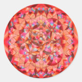 Blume des Lebens Runder Aufkleber (Vorderseite)