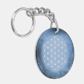 Blume des Lebens, sakrale geometrische, chakra,zen Schlüsselanhänger (Vorderseite links)