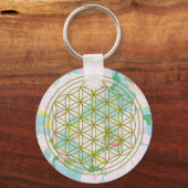 Blume des Lebens Schlüsselanhänger (Vorderseite)