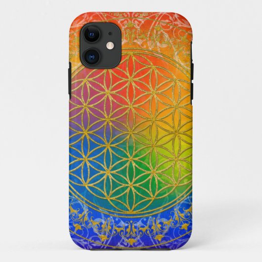 Blume des Lebens - Schmuckgold Case-Mate iPhone Hülle (Rückseite)