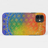 Blume des Lebens - Schmuckgold Case-Mate iPhone Hülle (Rückseite (Horizontal))