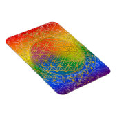 Blume des Lebens - Schmuckgold Magnet (Rechte Seite)