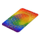 Blume des Lebens - Schmuckgold Magnet (Linke Seite)