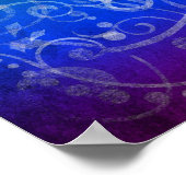 Blume des Lebens - Schmuckgold Poster (Ecke)