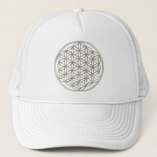 BLUME DES LEBENS - Silber Truckerkappe