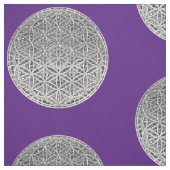 BLUME DES LEBENS - Silbermedaille Stoff (Muster)